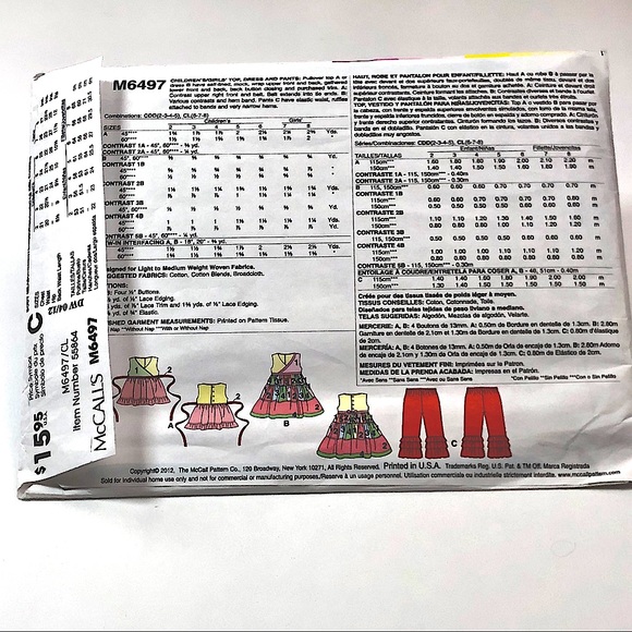 New uncut Simplicity & McCall’s sewing patterns - Picture 7 of 8